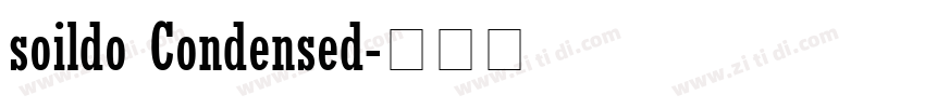 soildo Condensed字体转换